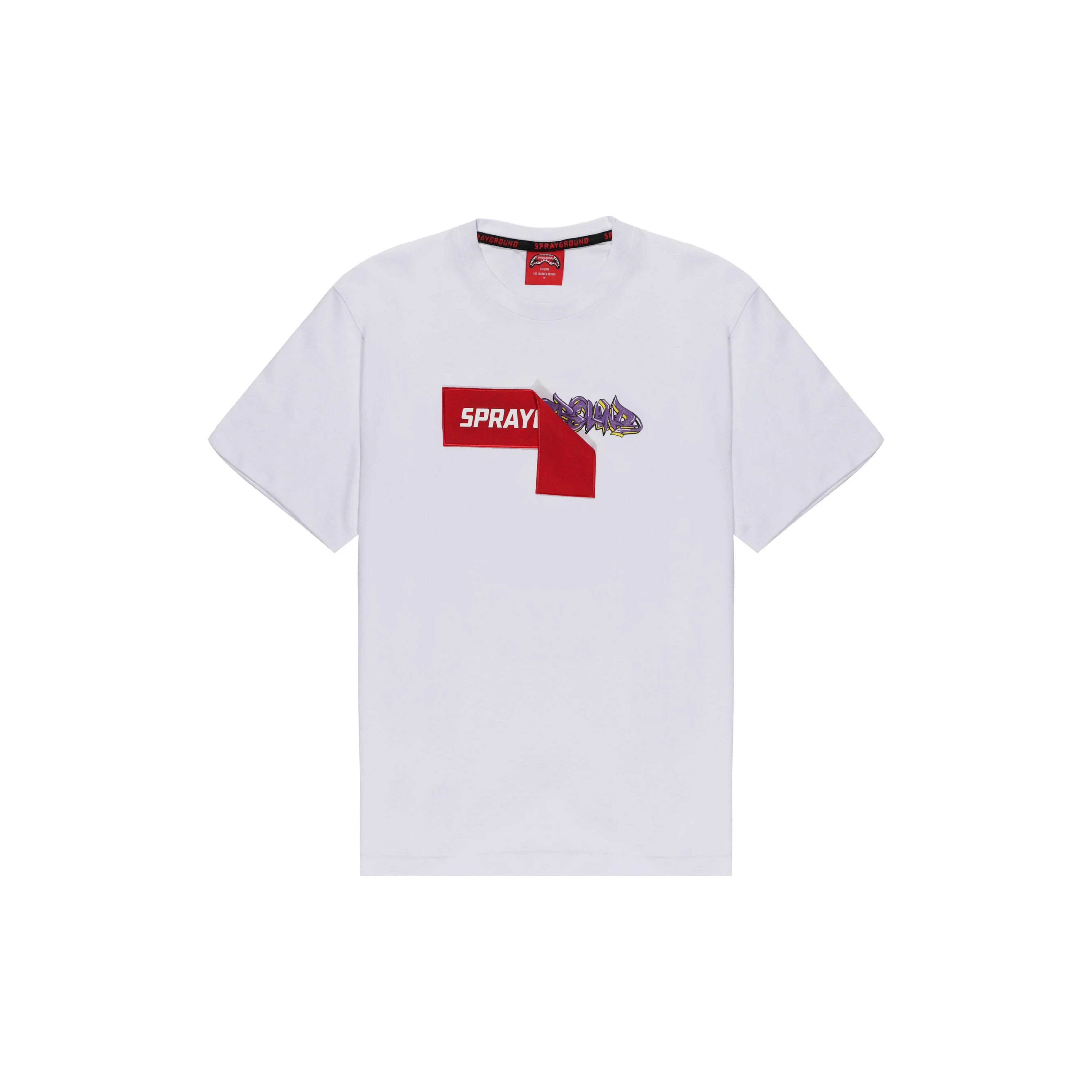 SPRAYGROUND T-SHIRT GRAFFITI UNDER COVER BOXY WHITE