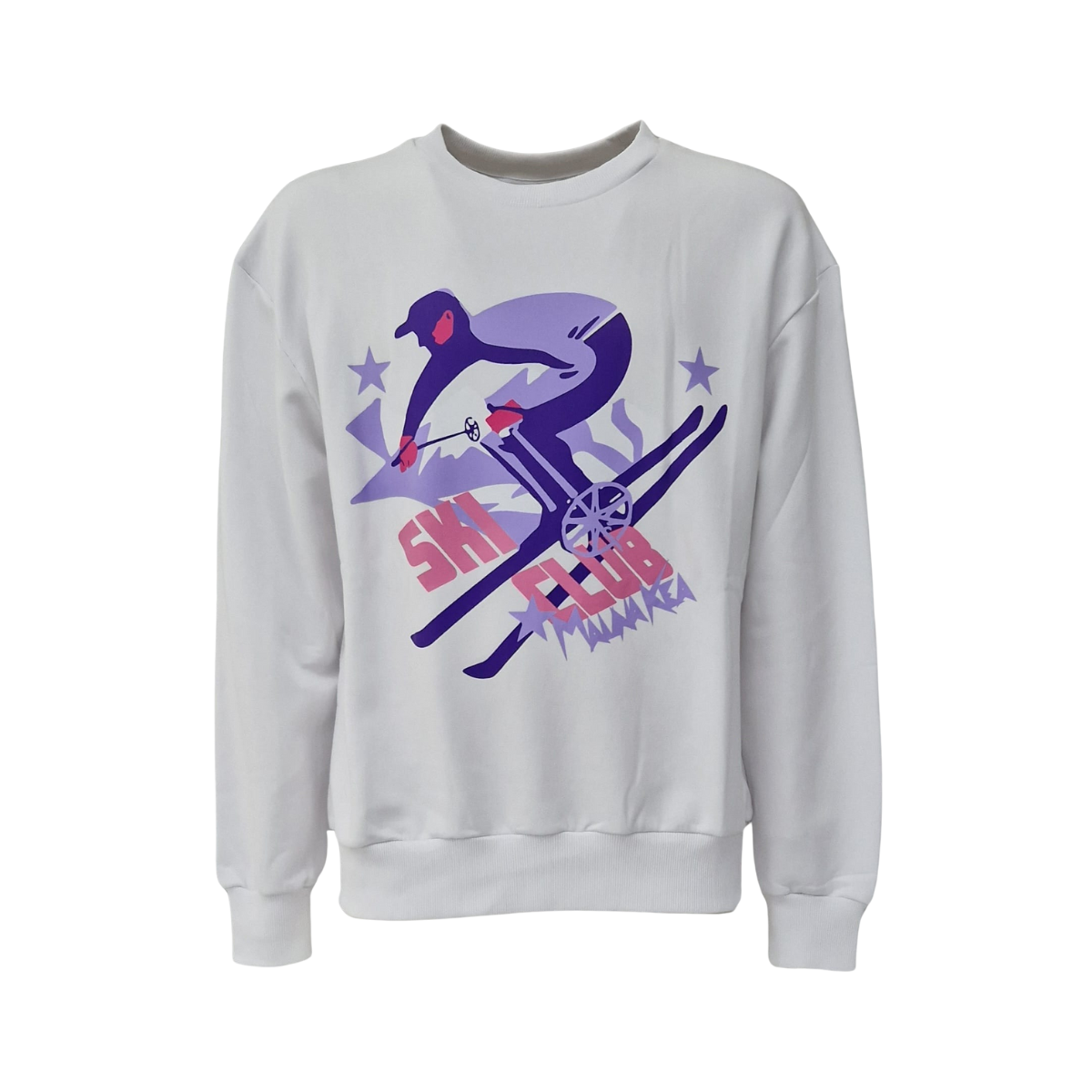 Felpa Ski Club bianco Mauna Kea